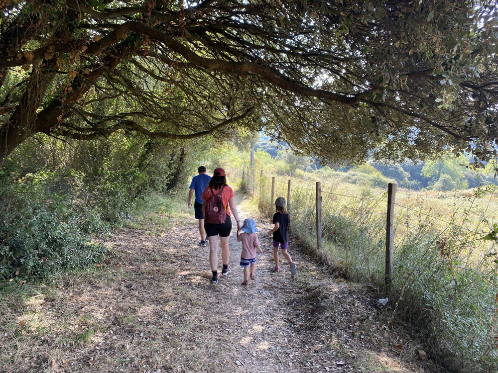 Family in route