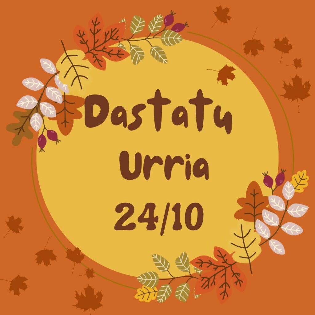 Logo dastatu urria 24 de octubre