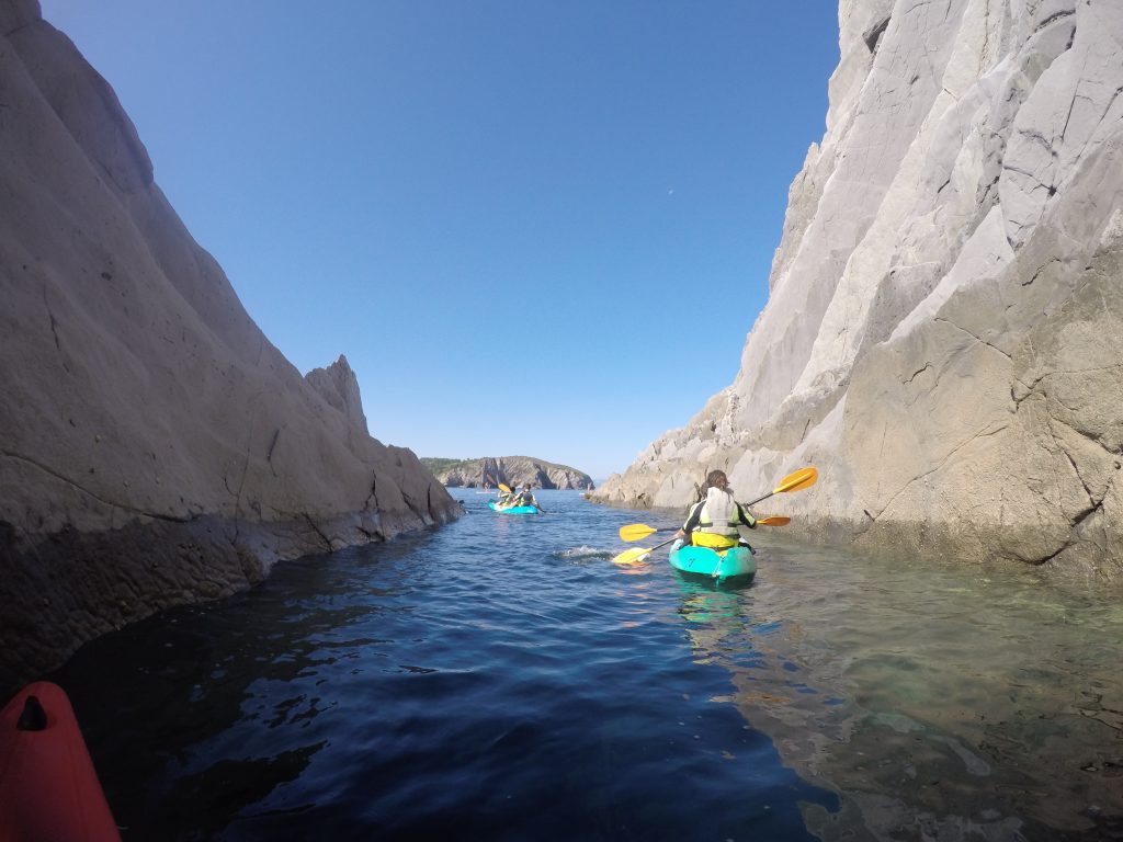 KAYAKING AND SNORKELLING AT ERROTATXU COVE